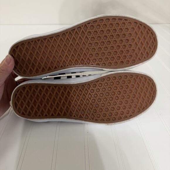 Vans Old Skool Women’s 9 Black Fiery Coral Swirl Zebra Print Skate Shoes Retro - Picture 8 of 8